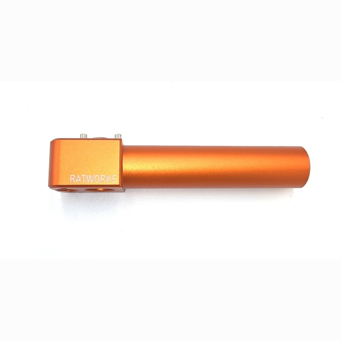 Burnt Orange Anodized 2 1/2inch 19mm screw-in bars - Image 2