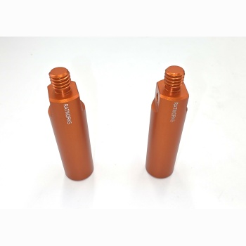 Burnt Orange Anodized 2 1/2inch 19mm screw-in bars