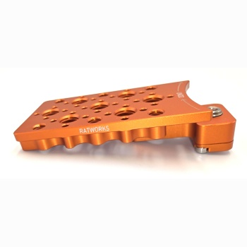 Burnt Orange Anodized Arri Map-2 Extension plate with Handle Support A