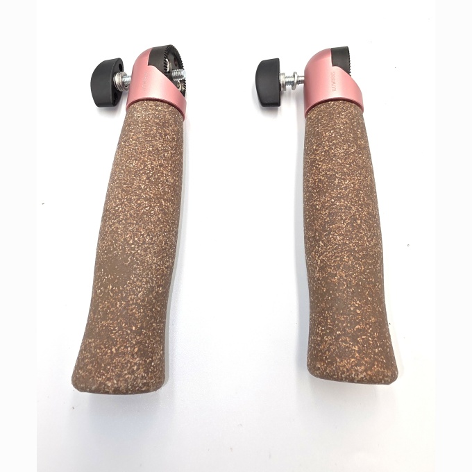 2 x Pink Rosette Rat Grips