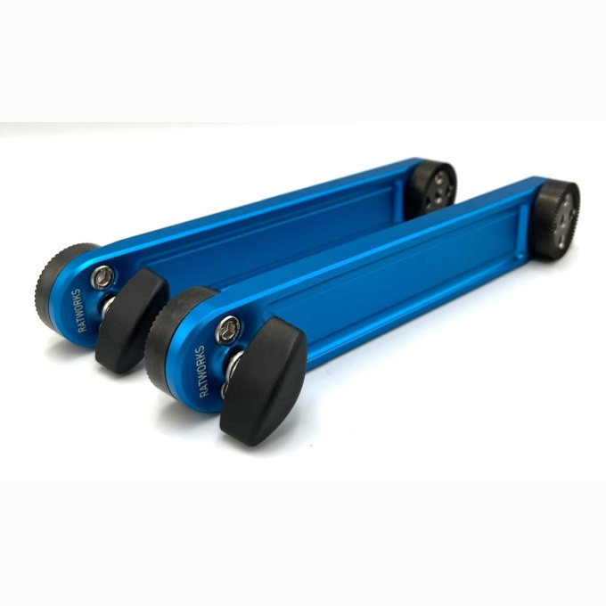 Blue Anodized parts - Angle Offset Dog Bone Long - Image 2