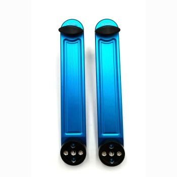 Blue Anodized parts - Angle Offset Dog Bone Long