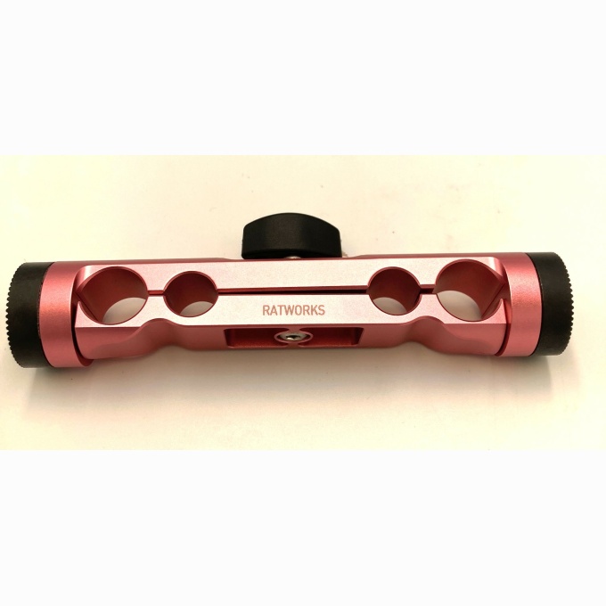 Rosette RatGrips, 15mm LWS, Rosette Dogbones - fluorescent green & pink - Image 5