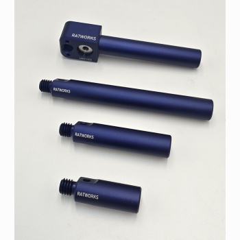 Dark Blue/Purple Anodized parts - various - Original 15mm Cube Bar, 4.5/2.5/1.5 15mm Screw-in Bars