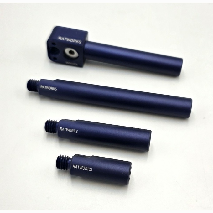 Dark Blue/Purple Anodized parts - various - Original 15mm Cube Bar, 4.5/2.5/1.5 15mm Screw-in Bars - Image 2
